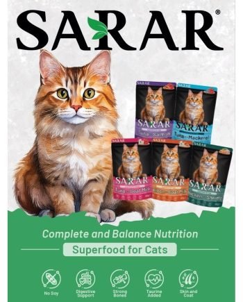 SARAR Cat Wet Food Complete and Balanced Nutrition Superfood Pouch 80g