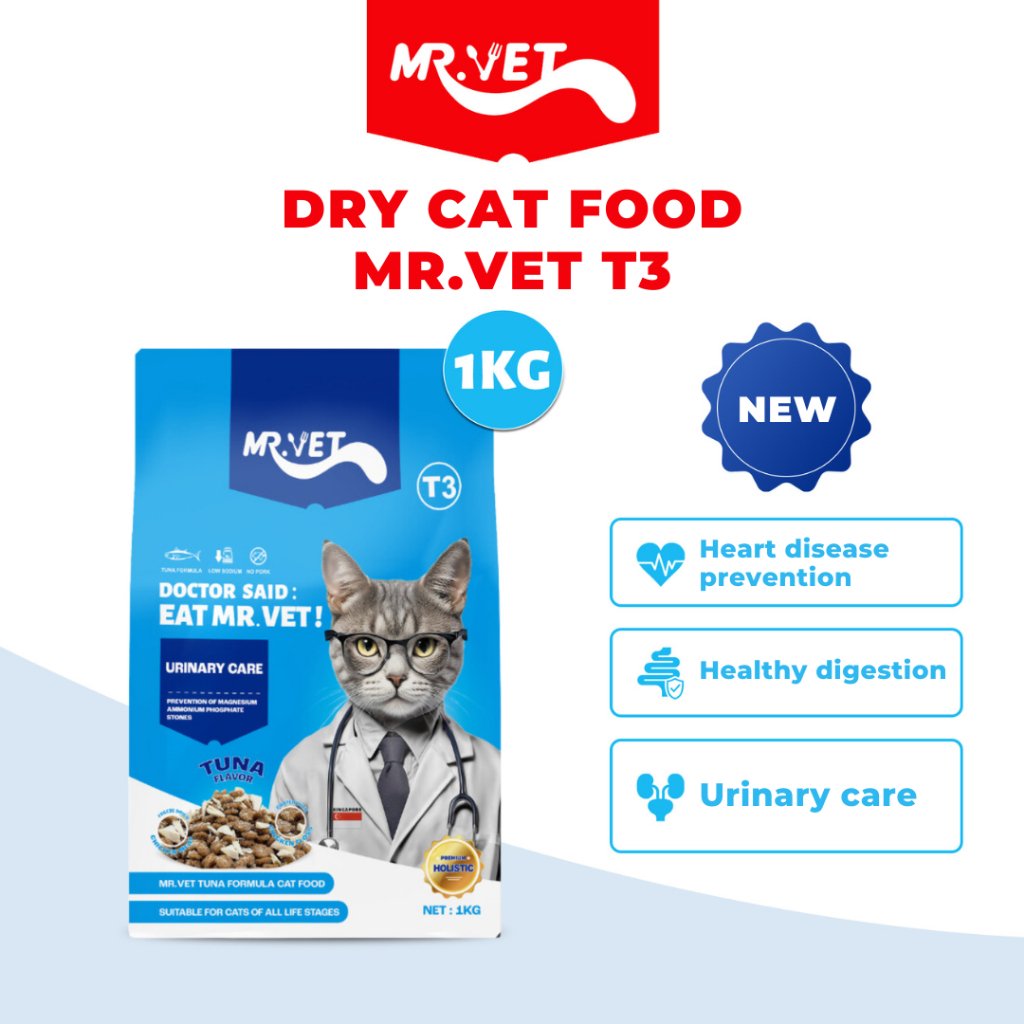 MR.Vet Dry Food Tuna Urinary Care Of All age Cats 1kg